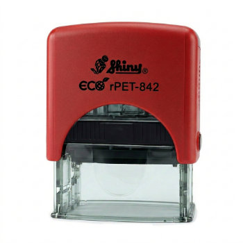 TIMBRE SELLO SHINY RPET-842 ROJO