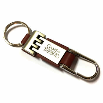 LLAVERO METAL-CUERO PREMIUM